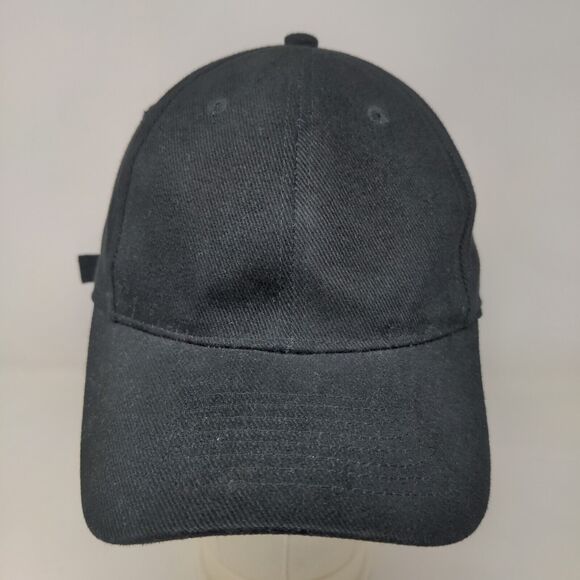 Accessories Men's Slideback Hat Black Size OSFM Blank 100% Cotton - Picture 2 of 8